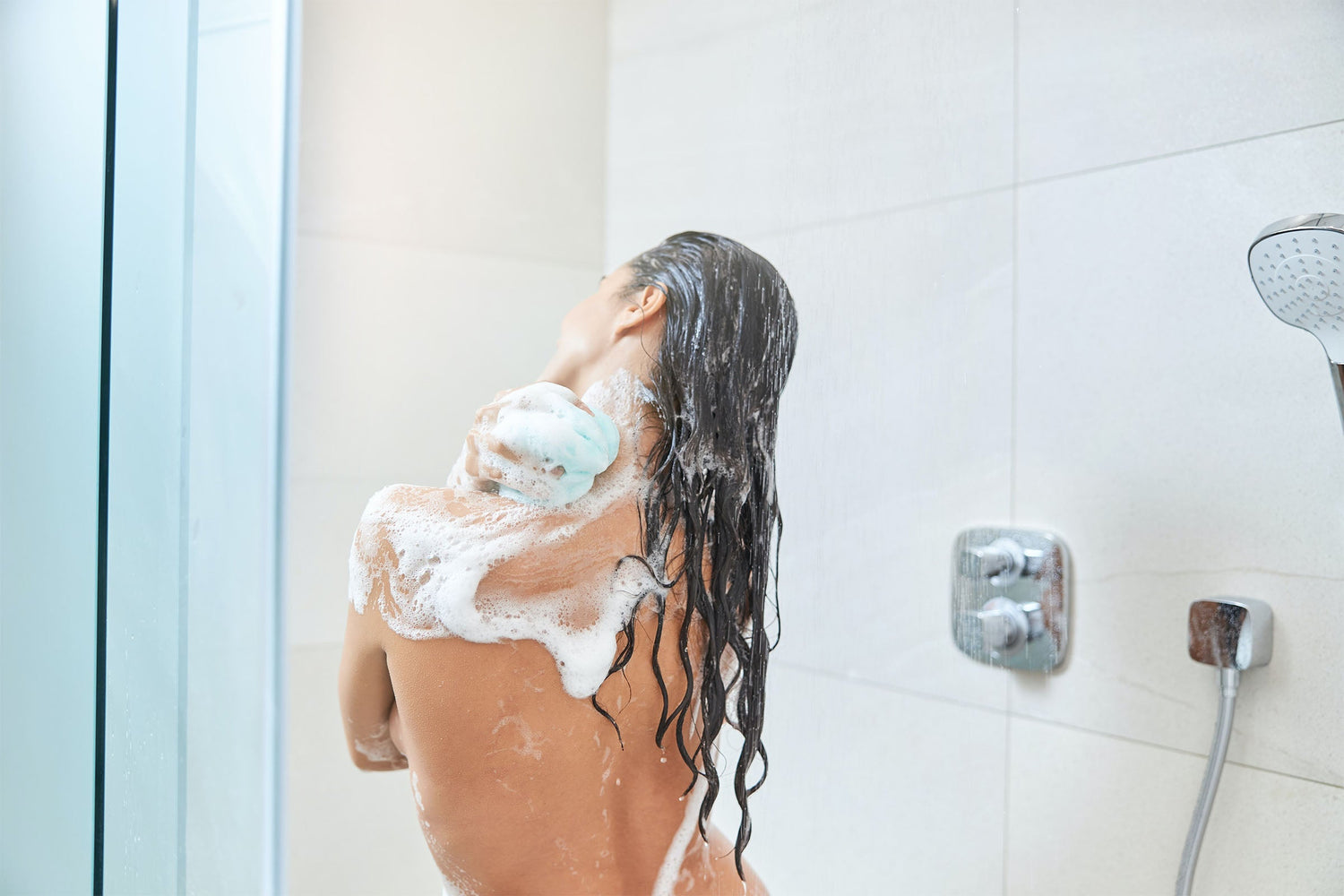 Woman in the shower