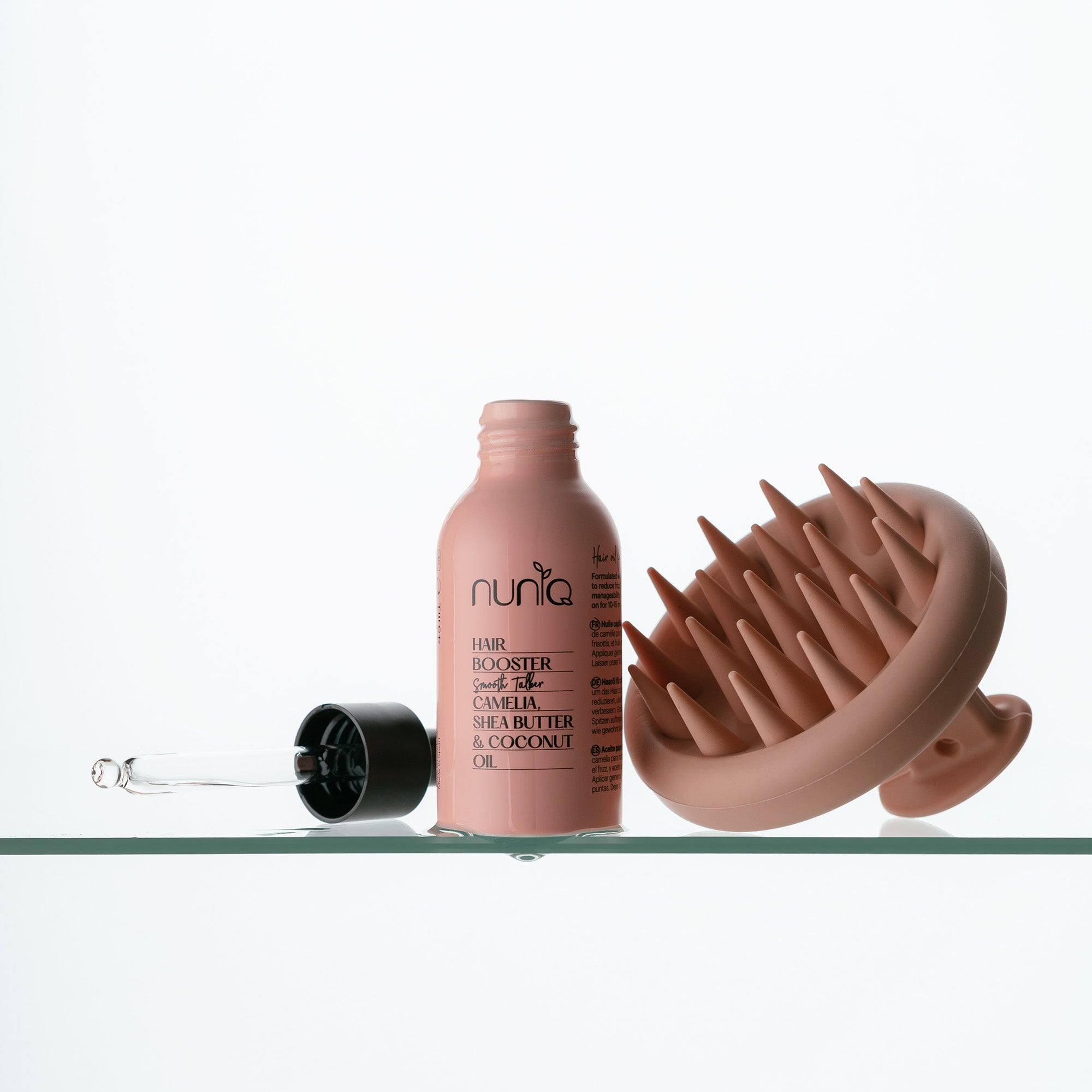 booster with scalp massager