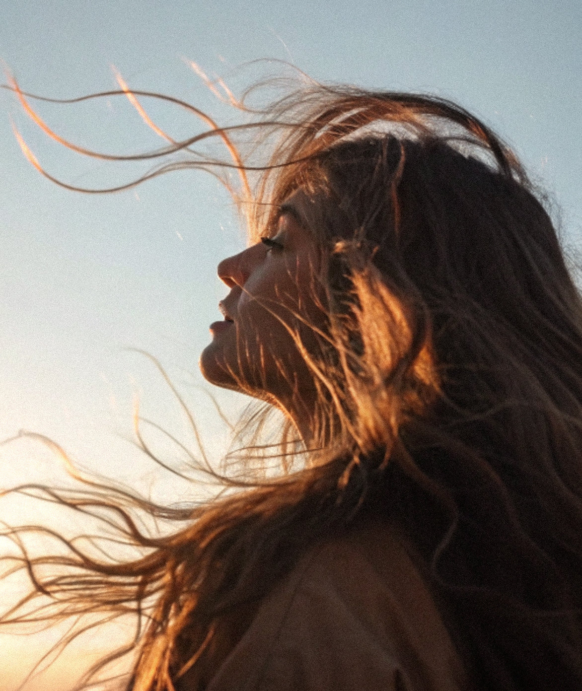 healthy scalp hair longevity concept