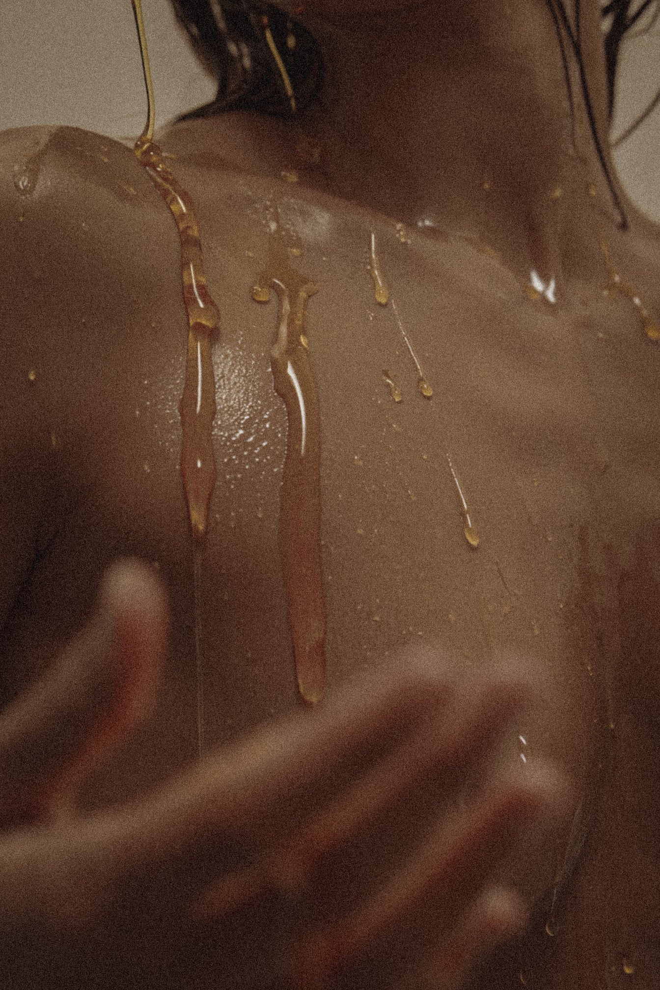 woman in the shower